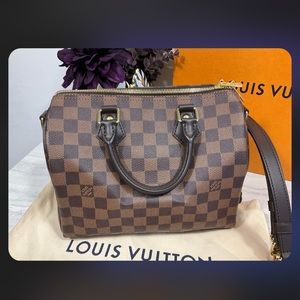 Louis Vuitton Speedy Bandouliere 25 Damier Ebene